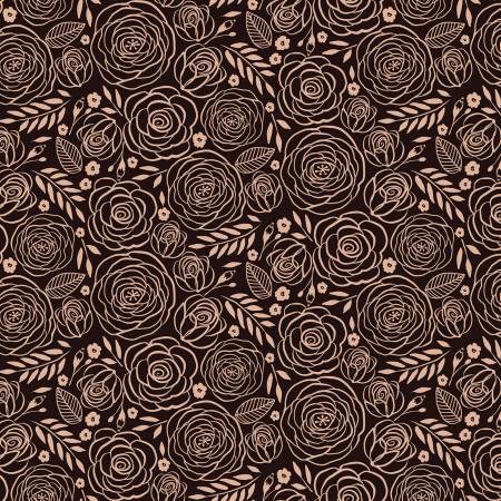 Цветы глитер на черном SC8630-BLACK - фото 1399