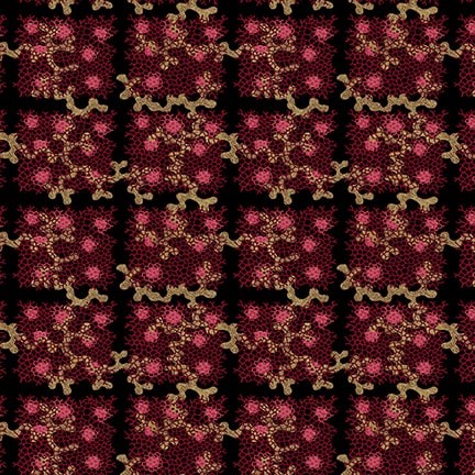 3362-88 Coral Plaid Burgundy 3362-88 - фото 6940
