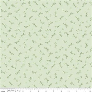 Листики темн зелен на зеленом C8164-MINT