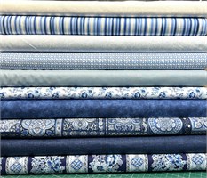 Подборка 76. Синии ткани с частичной коллекцией  Bluesette от Benartex