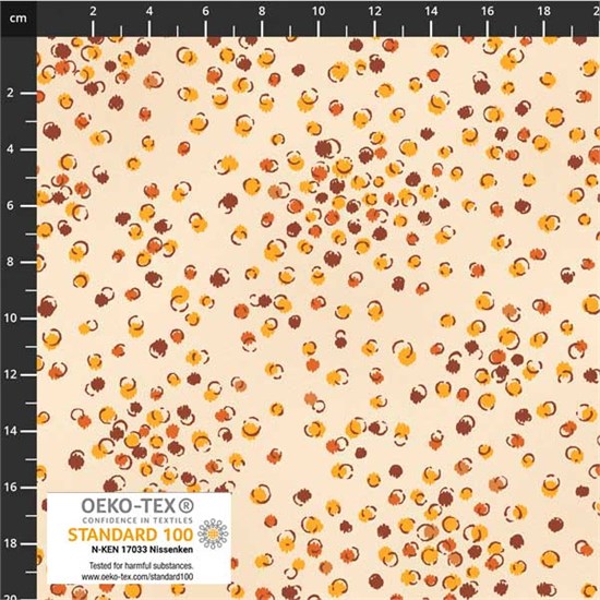 4514-124 Colour Rhythm Dots Yellow 4514-124 - фото 5228