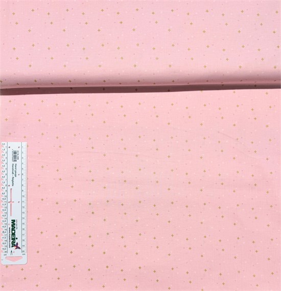 SC650 PINK Золотые крестики (глитер) на холодном розовом SC650 PINK - фото 6477