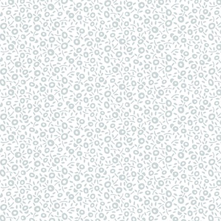 8011-01W Abstract Flower White On White Fabric белое на белом 8011-01W - фото 6515