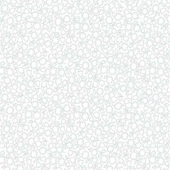 8014-01W  Linework Flowers White On White белое на белом 8014-01W - фото 6527