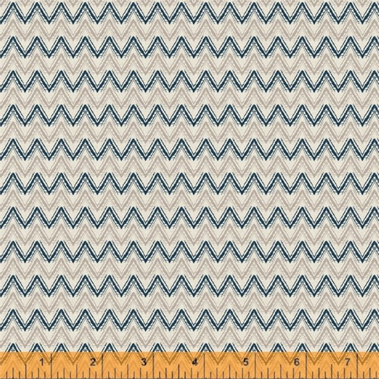 52568-4 Синии зигзаги на бежевом 52568-4