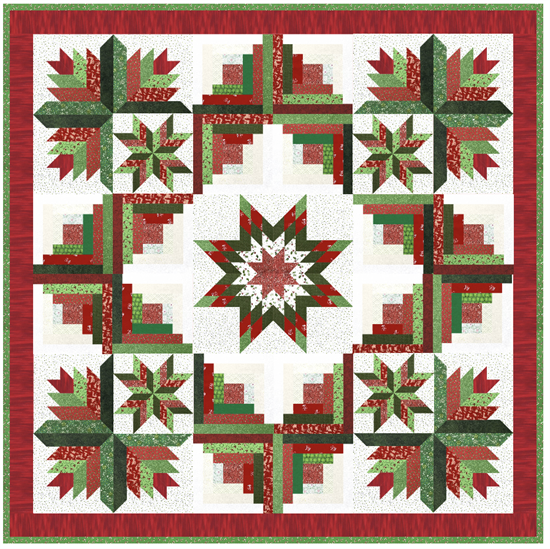 12201 Мастер класс по пошиву квилта "Рождественский венок" 12201