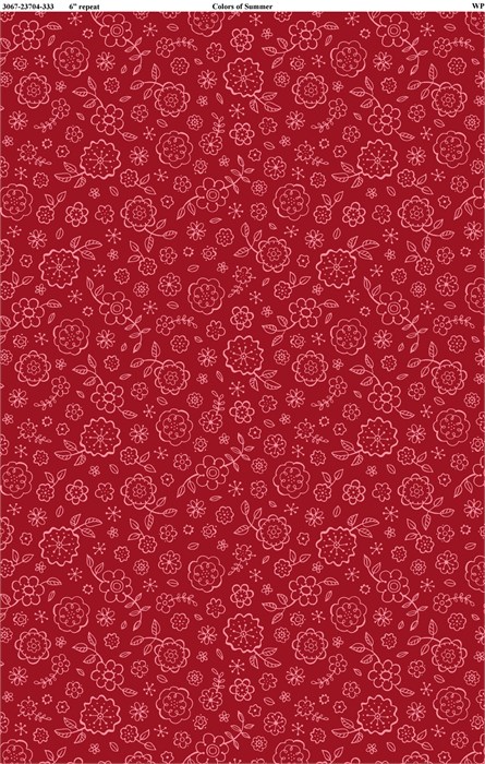3067-23704-333 Colors of Summer red 3067-23704-333