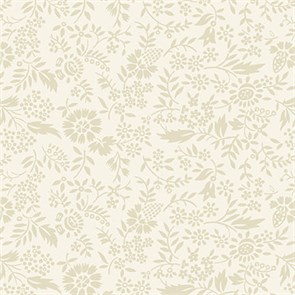 8012-44W  Tan Stylized Leaves & Vines бежевый 8012-44W