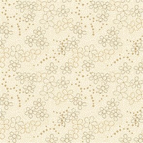 3363-44 Dotty Floral Cream 3363-44