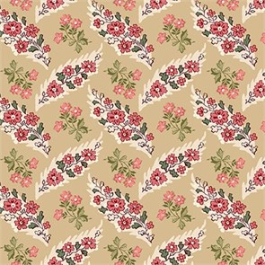 3361-44 Floral Leaf Cream 3361-44