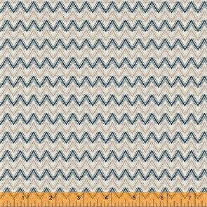52568-4 Синии зигзаги на бежевом 52568-4