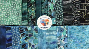 12189 Набор отрезов19 шт по  50х55 см коллекция Ebb & Flow Windham Fabrics . 12189