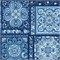 13444-55 Benartex Traditions - Bluesette - Bluesette Tiles, Dark Blue 13444-55