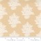 20454 15 Cinnamon and Cream FLAX FLORAL FABRIC 20454 15